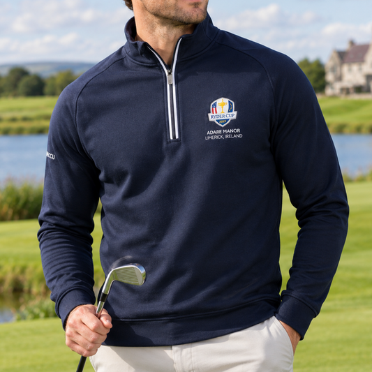 Glenmuir Ryder Cup 2027 Esk Half Zip Top Men's (Navy White)