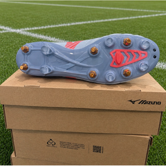 Mizuno Morelia Neo V Elite Mix Rugby Boots Men's (Blue Finch Cornflower Blue Lava Orange)