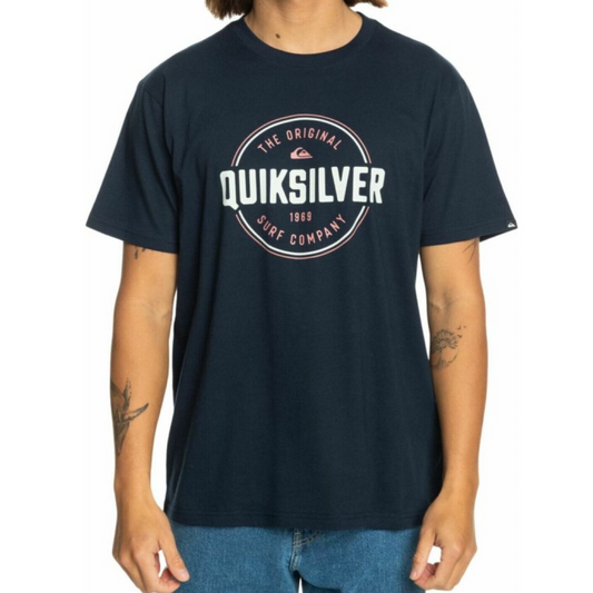 Quicksilver Circle Up T-Shirt Men's (Navy BYJ0)