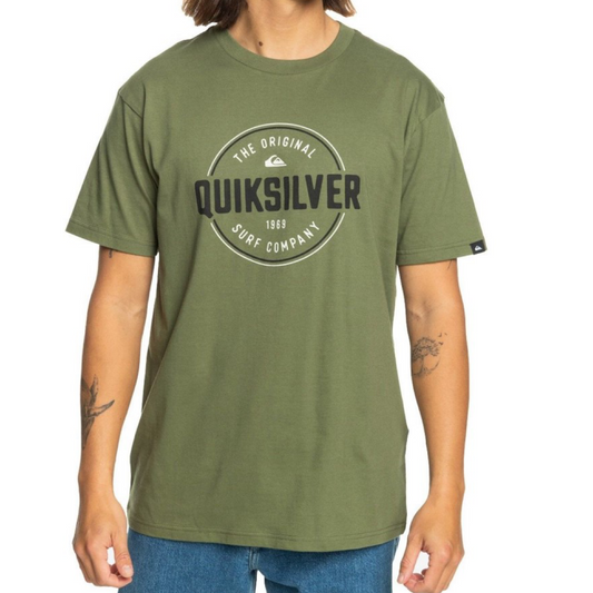 Quicksilver Circle Up T-Shirt Men's (Green GPH0)