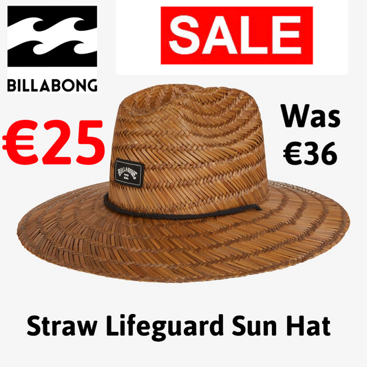 Billabong Straw Lifeguard Hat Unisex