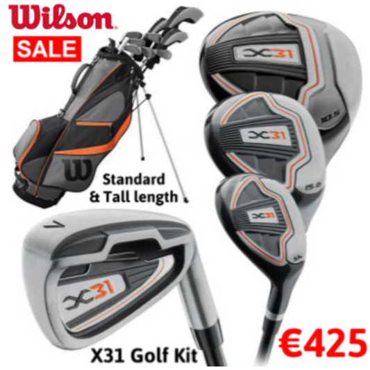 Wilson X31 Golf Kit Mens Right Hand 1" Longer