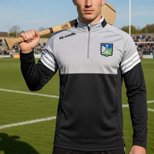 O'Neills Limerick Sedona Half Zip Top Men's (Black Silver White)