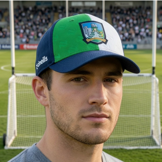 O'Neills Limerick GAA Sedona Baseball Cap Unisex (Navy Green)