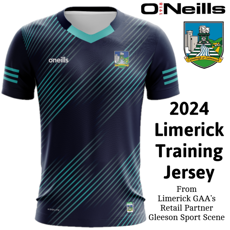 O'Neill's Limerick GAA Training Jersey Junior (Navy Mint)