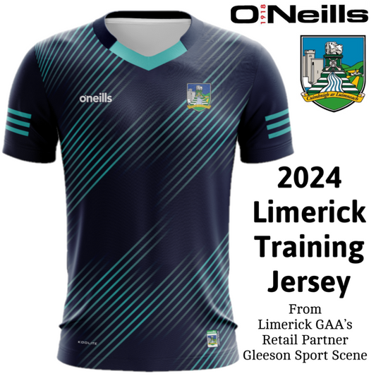 O'Neill's Limerick GAA Training Jersey Junior (Navy Mint)