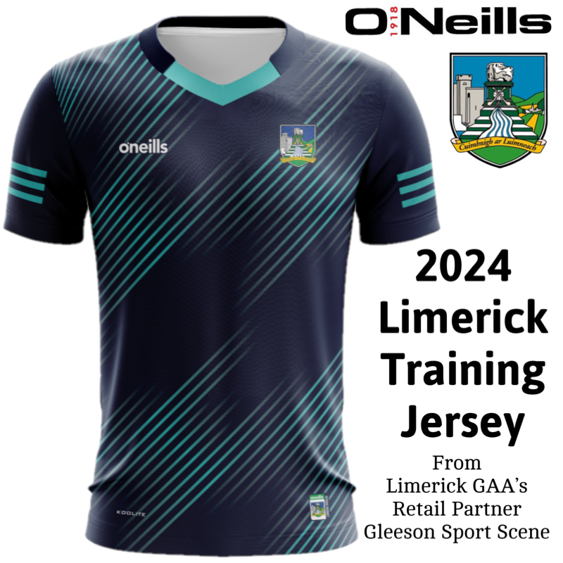 O'Neill's Limerick GAA Training Jersey (Navy Mint)