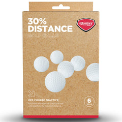 Masters 30% Distance Training Golf Balls - 6 Pack