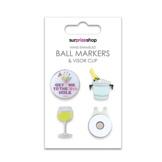 Boozy Ball Marker & Visor Set