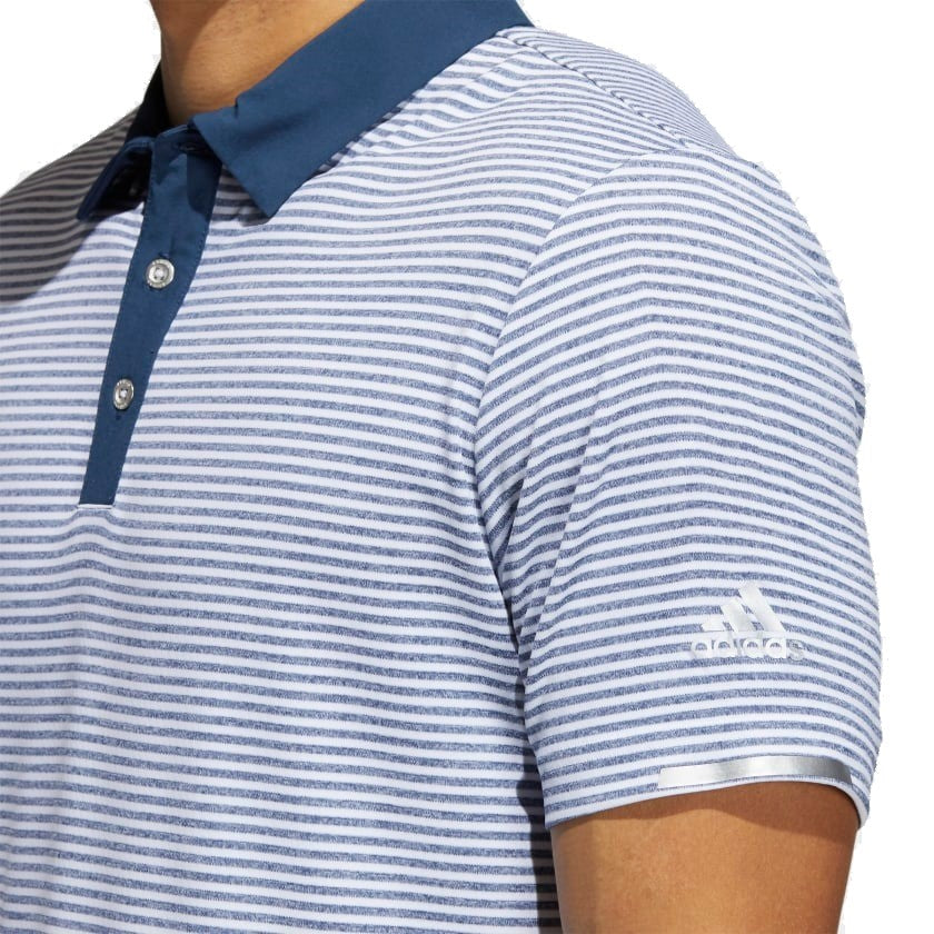 ADIDAS HEAT.RDY MICROSTRIPE POLO SHIRT MENS