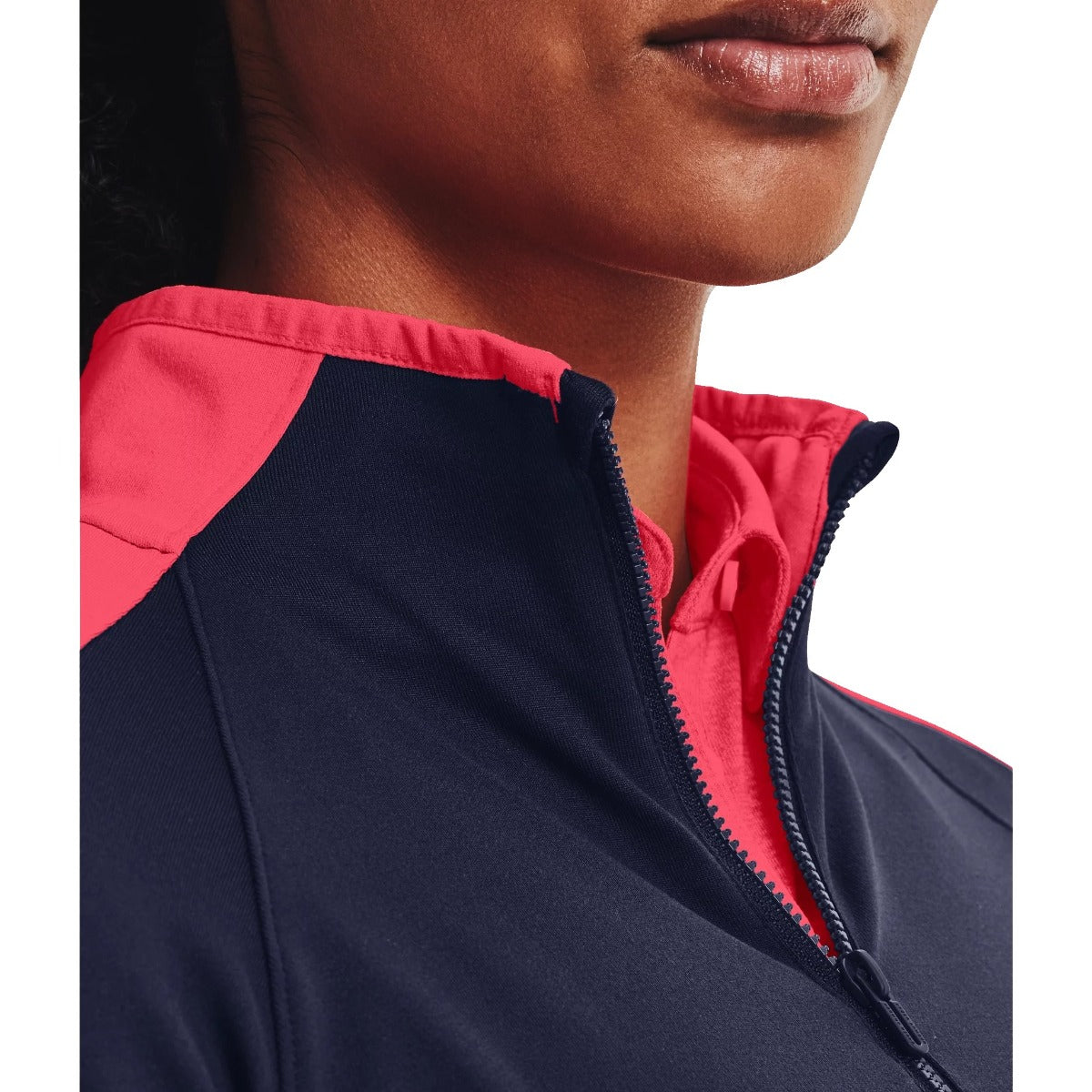 Under Armour Storm Midlayer 1/2 Zip Top Womens (Navy Pink 411)