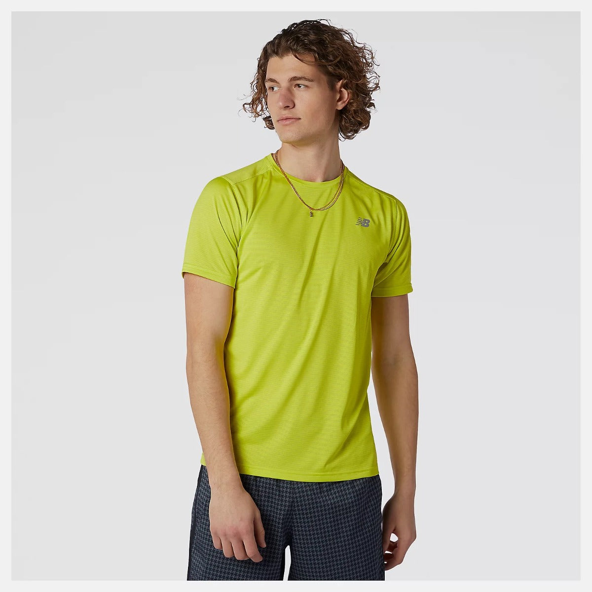 New Balance Accelerate T-shirt Mens (Sulphur Yellow)