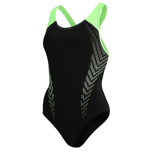 Speedo Womens Placement Laneback Swimsuit