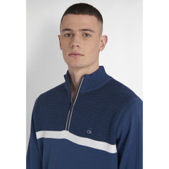 Calvin Klein Magnet Lined Half Zip Sweater Mens (Navy)