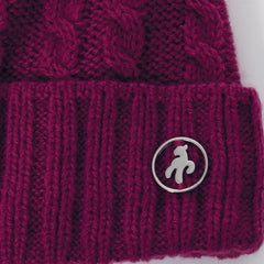 Green Lamb Greg Fleece Lined Cable Beanie Ladies