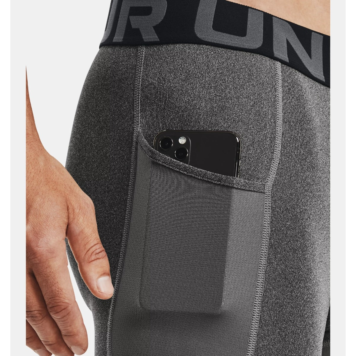 Under Armour Heatgear Pocket Long Shorts Men's (Grey)