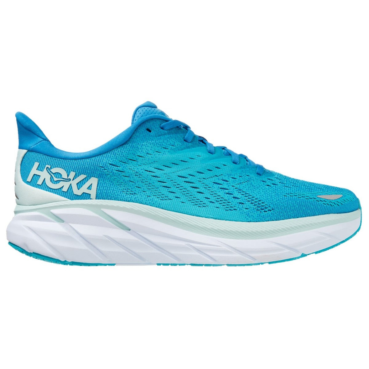 Hoka Clifton 8 Men's Running Shoes (Ibiza Blue)