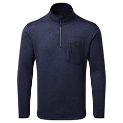 Gill Half Zip Knit Fleece Top Mens (navy)