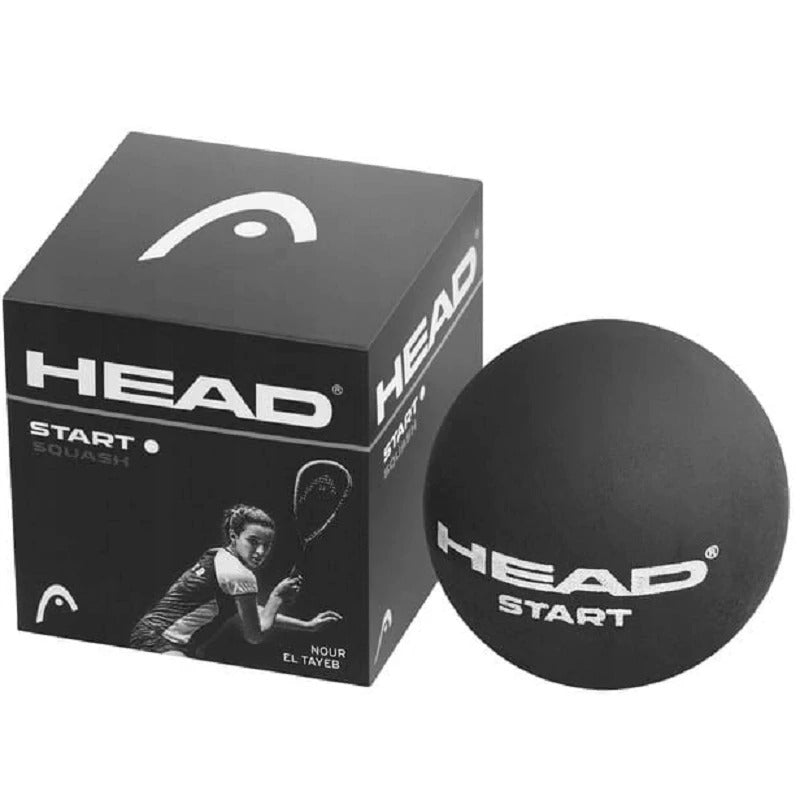 Head Start Squash Balls White Dot