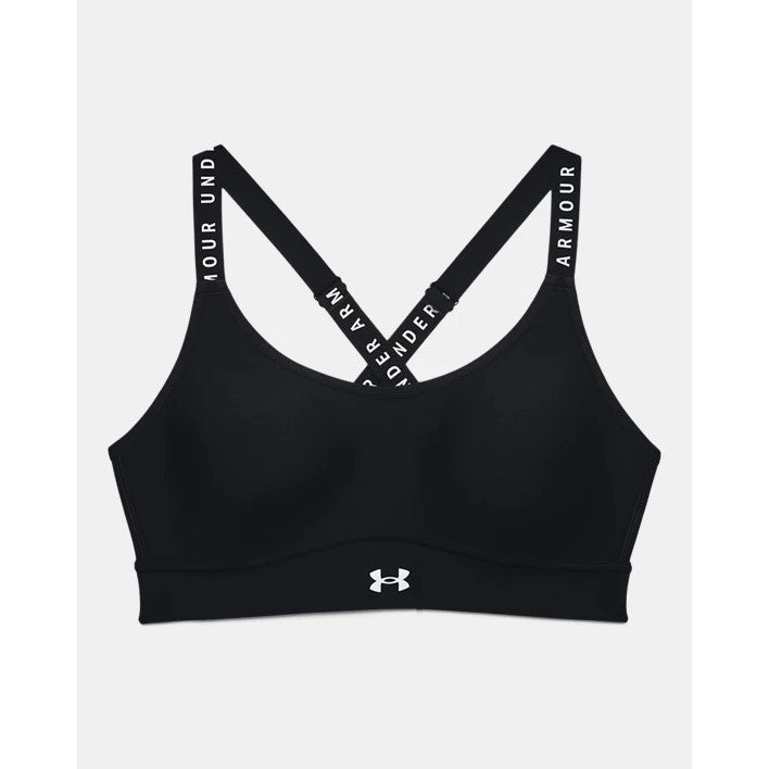 Under Armour Infinity Mid Covered Sports Bra (Black)