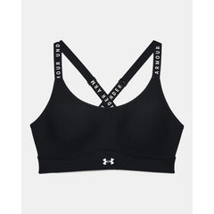Under Armour Infinity Mid Covered Sports Bra (Black)