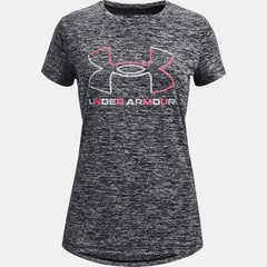 Under Armour Tech Big Logo Twist T-shirt Girls (Black Steel 001)
