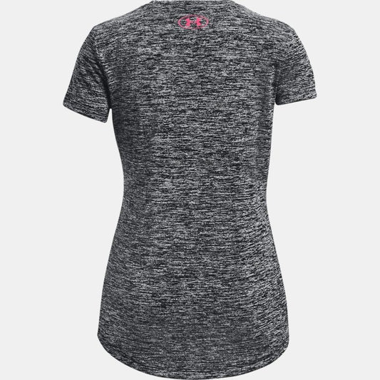 Under Armour Tech Big Logo Twist T-shirt Girls (Black Steel 001)