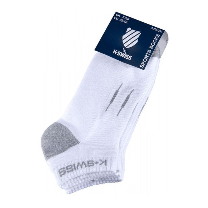 K Swiss Court Low Cut Ladies Socks X 3