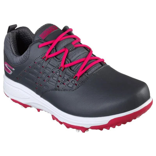 Skechers Go Golf Pro V2 Ladies' Golf Shoes (Charcoal Pink)