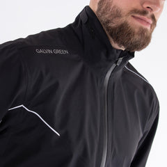 Galvin Green Aden Gore-tex Half Zip Rain Jacket Men's (Black White)