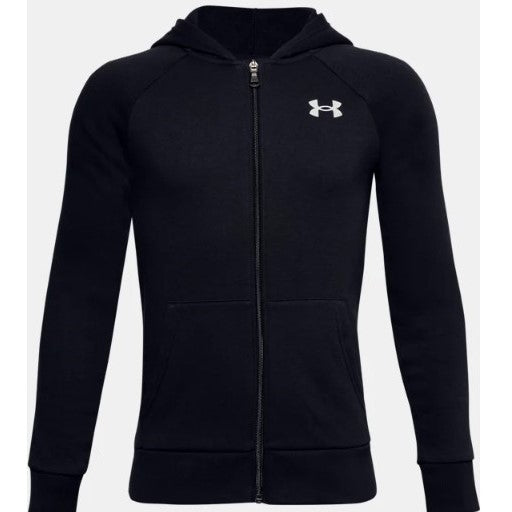 Under Armour Rival Cotton Full Zip Hoody Junior (Navy 408)