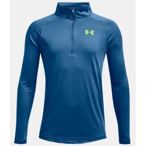 Under Armour Tech 2.0 1-2 Zip Junior Top (blue 899)