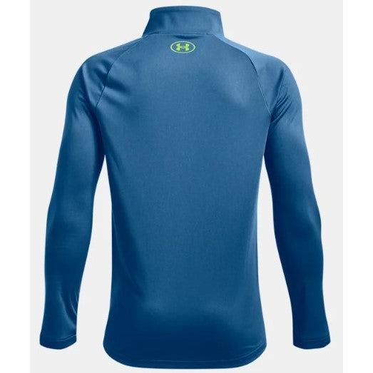 Under Armour Tech 2.0 1-2 Zip Junior Top (blue 899)
