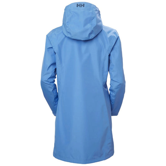 Helly Hansen Belfast Long Rain Jacket Womens (Blue 619)