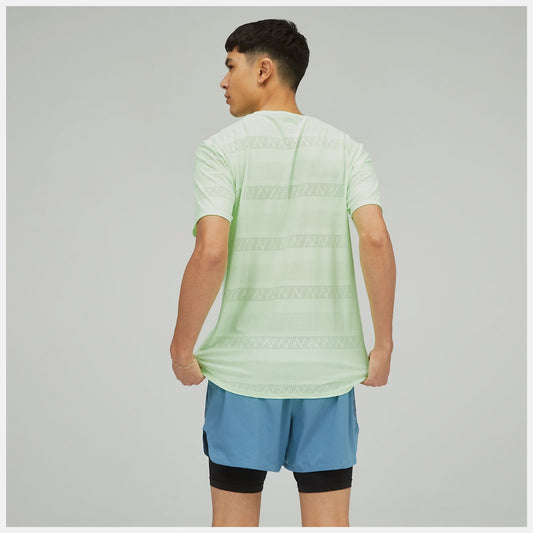 New Balance Q Speed Jacquard Short Sleeve T-shirt Men's (Green VSG)