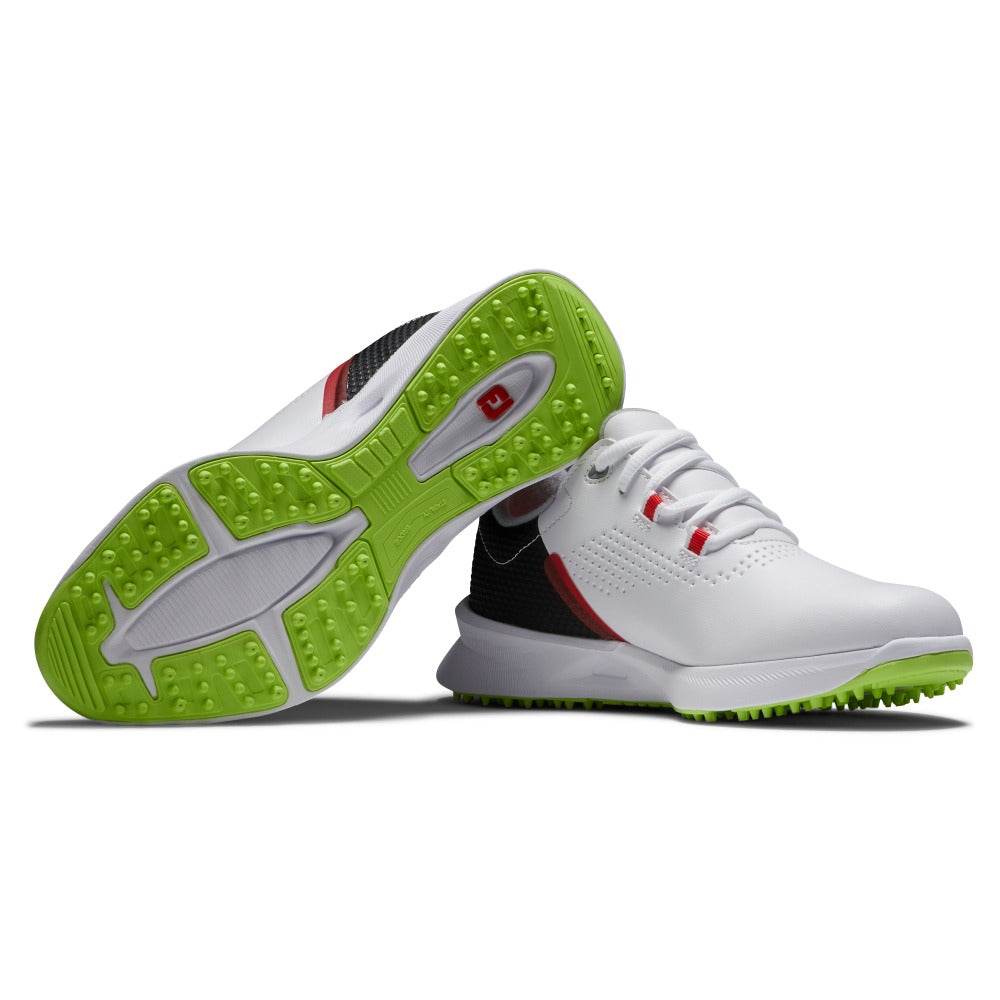 Footjoy Junior Flex XP Golf Shoes (White Green)