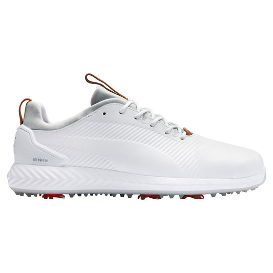 Puma Ignite PWRAdapt Leather 2.0 Golf Shoes (White)