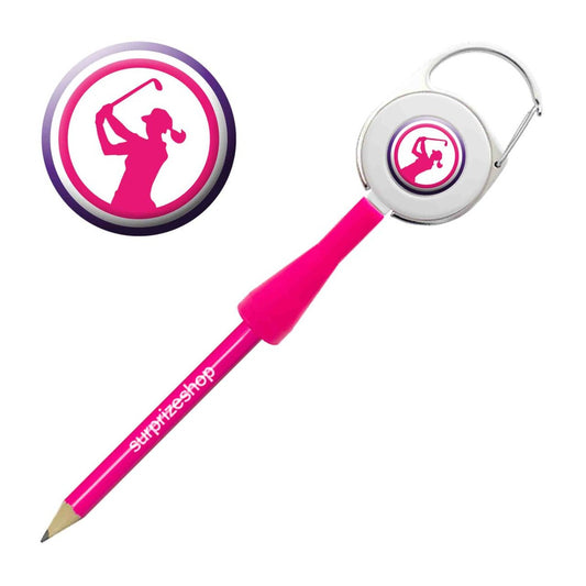Surpizeshop Lady Golfer Retractable Pencil