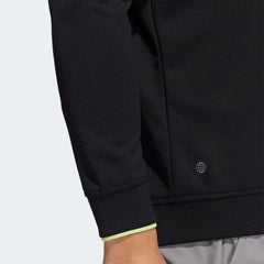 Adidas Golf 1-4 Zip Sweatshirt Mens (Black Lime)
