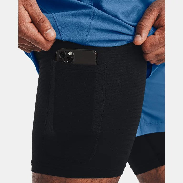 Under Armour ISO Chill 2-in-1 Run Shorts Mens (Blue 899)