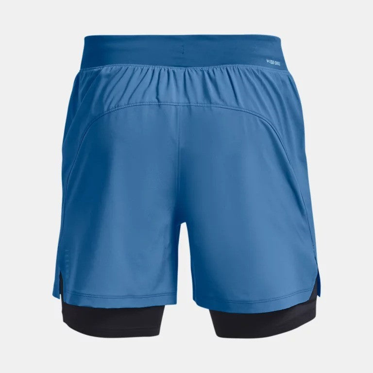 Under Armour ISO Chill 2-in-1 Run Shorts Mens (Blue 899)