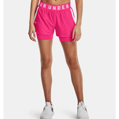 Under Armour Play Up 2-in-1 Shorts Womens (Pink 695)