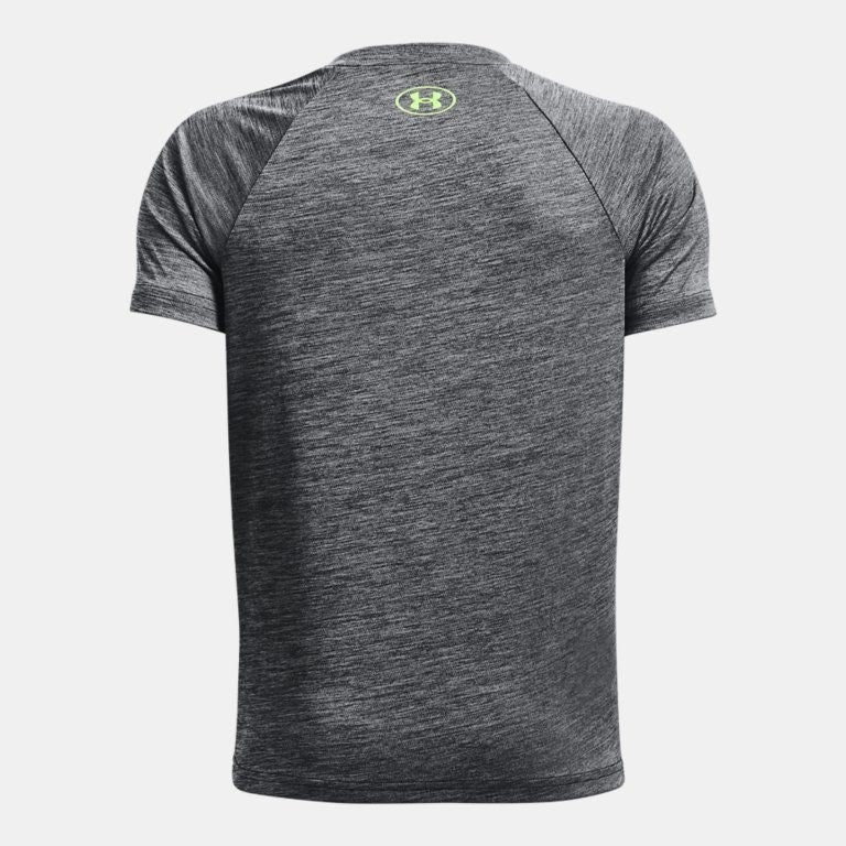 Under Armour Tech Split LogoT-Shirt Junior (Black Green 003)