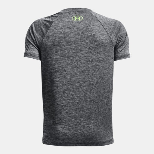 Under Armour Tech Split LogoT-Shirt Junior (Black Green 003)