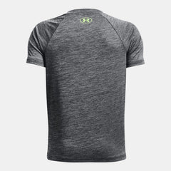 Under Armour Tech Split LogoT-Shirt Junior (Black Green 003)