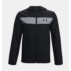 Under Armour Sportstyle Windbreaker Junior (Black Grey 001)