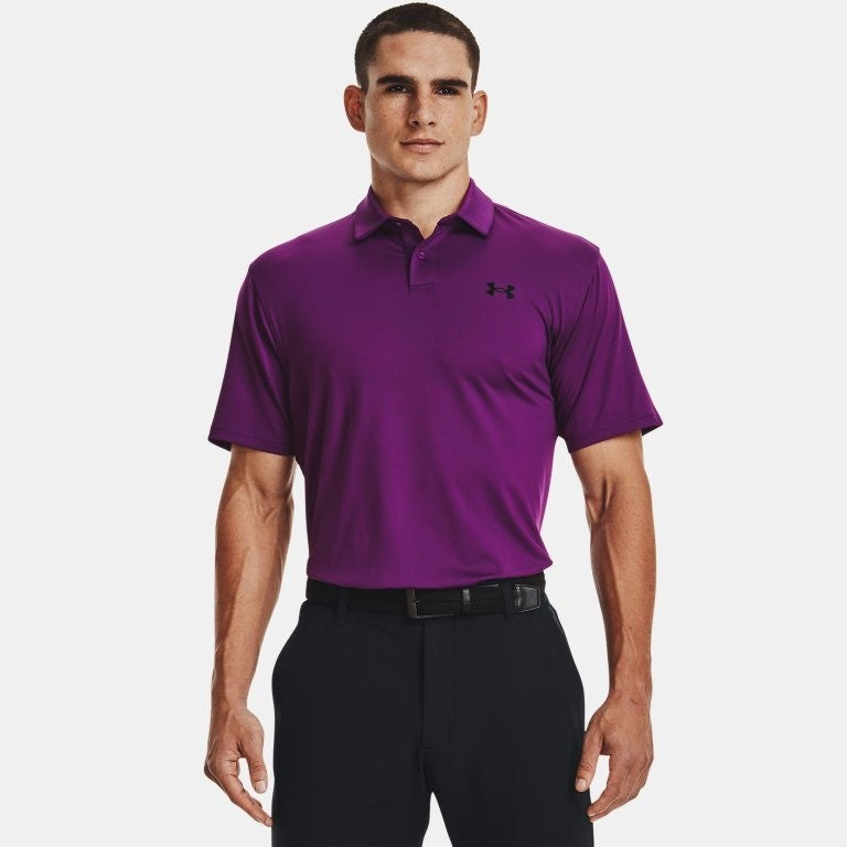 Under Armour T2g Printed Golf Polo Mens (Purple 529)