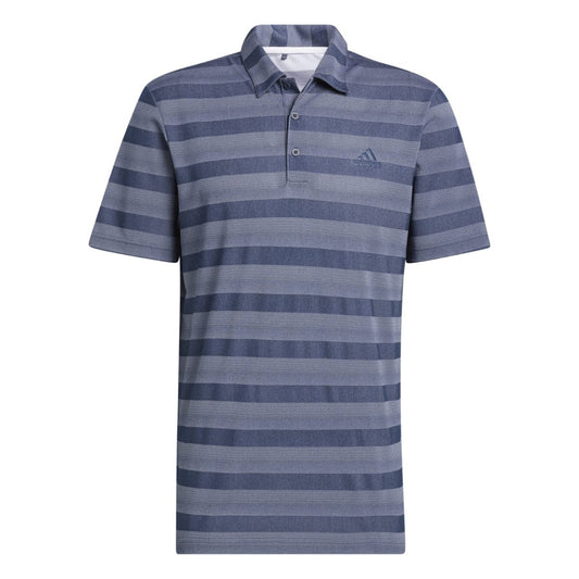 Adidas 2 Colour Stripe Polo Shirt Mens (Navy 81)