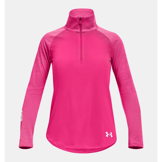 Under Armour Tech Graphic 1/2 Zip Girls (Pink 695)