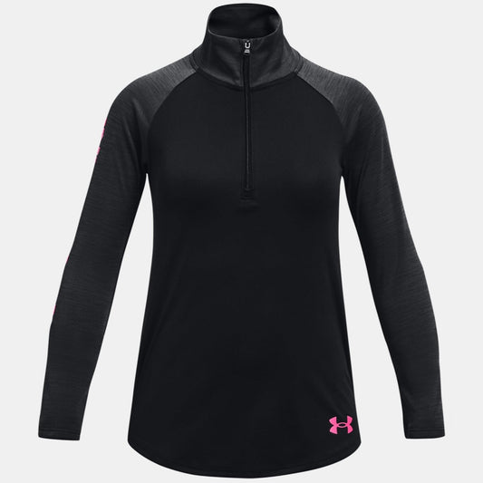 Under Armour Tech Graphic 1/2 Zip Girls (Black 002)